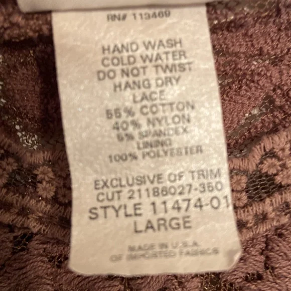 Rod’s Western Wear brown lace shirt women’s large - Picture 4 of 10